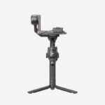 DJI RS 4 Combo Gimbal Stabilizer with DSLR camera mounted, smooth cinematic stabilization