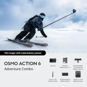 DJI Osmo Action 6 Standard Combo action camera front view